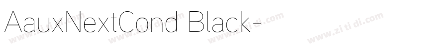 AauxNextCond Black字体转换